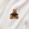 Dziecięcy T-shirt z prążkowanego materiału z haftem