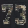 Dziecięcy T-shirt z siateczki z nadrukiem w stylu oversize