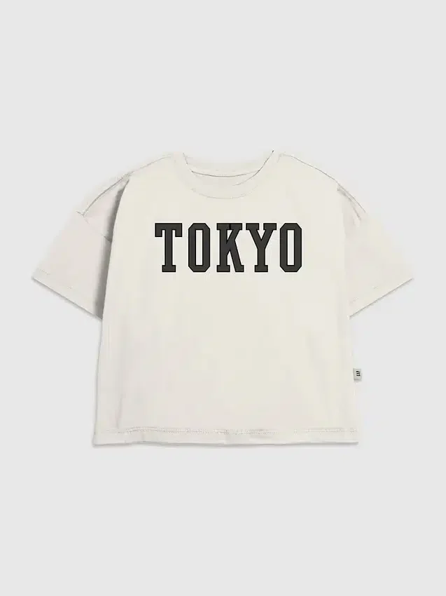 Dziecięcy T-shirt z wyrazistym nadrukiem „Tokyo”