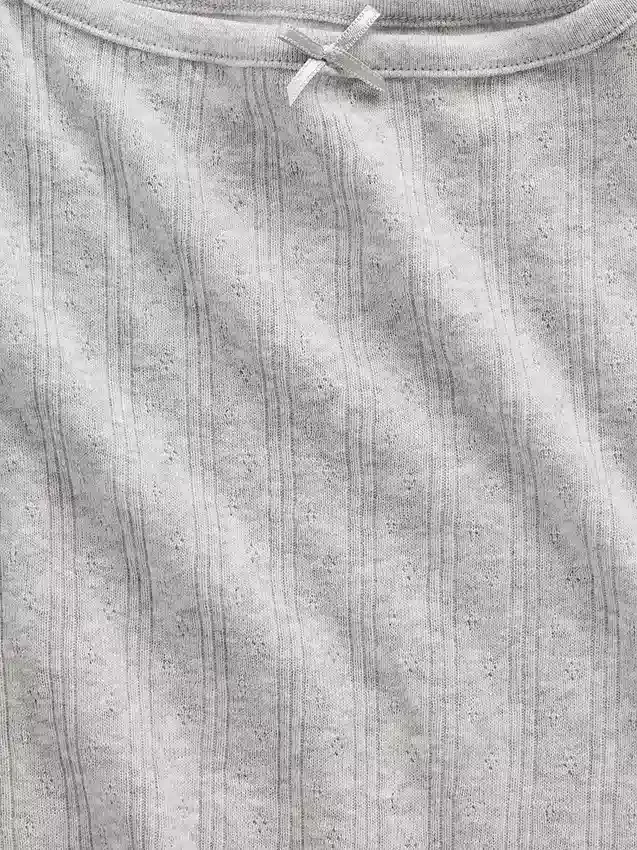 Dziecięcy top z dzianiny typu pointelle