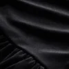 Dziecięcy welurowy top z falbaną