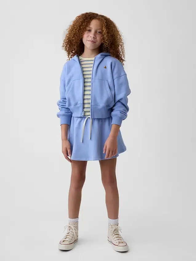 Dziewczęca spódniczka typu „skort” z materiału Vintagesoft
