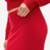 Elastyczna spódnica midi z materiału CashSoft