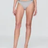 Elastyczne majtki bikini z bawełny organicznej z logo