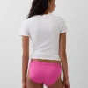 Elastyczne majtki bikini z bawełny organicznej z logo