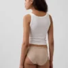 Elastyczne majtki bikini z bawełny organicznej z logo