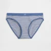 Elastyczne majtki bikini z bawełny organicznej z logo