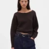 Elastyczny sweter z krótkim rękawem typu „lantern” z serii CashSoft