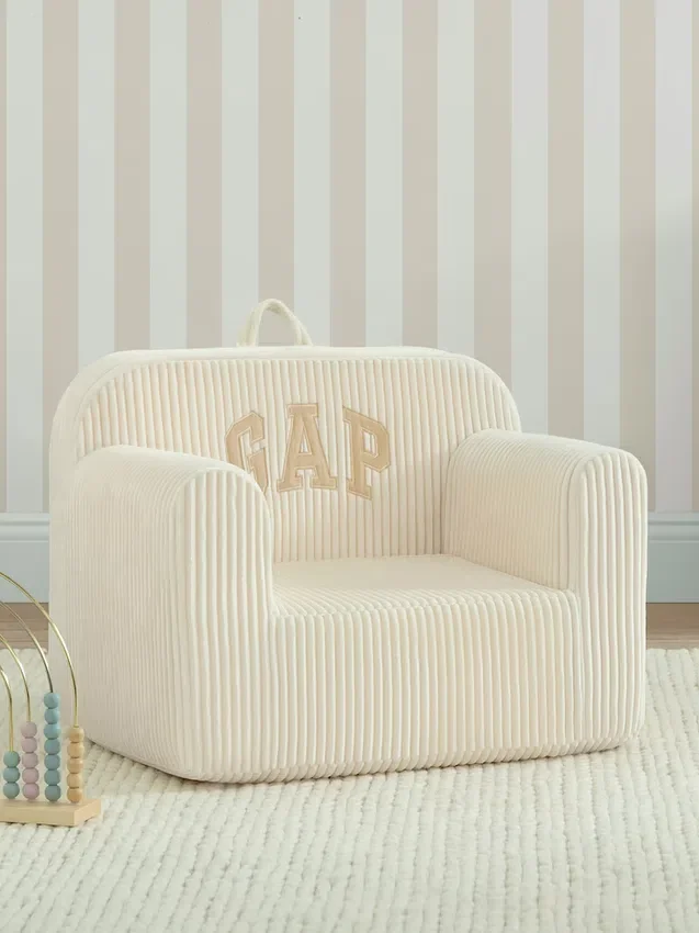 Fotelik piankowy babyGap z prążkowanym welurem i logo