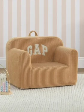 Fotelik piankowy babyGap z prążkowanym welurem i logo