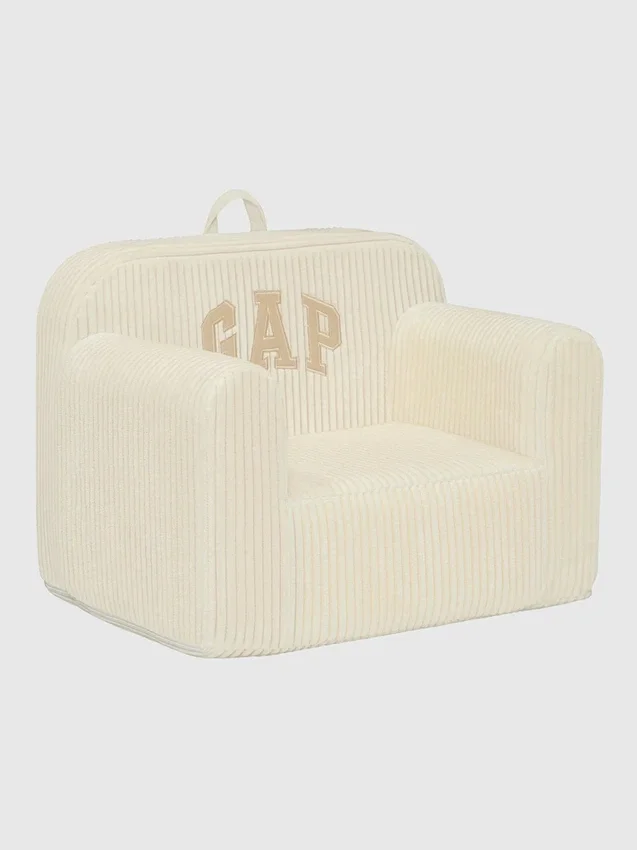 Fotelik piankowy babyGap z prążkowanym welurem i logo
