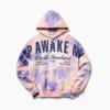 Gap × Awake Ny – bluza z kapturem z grubej dzianiny polarowej z nadrukowanym logo w stylu oversize