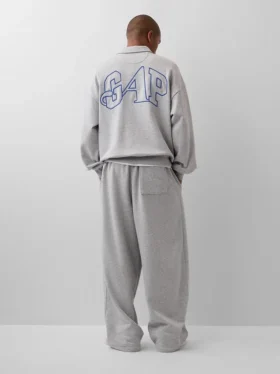 GAP × Awake Ny – gruby sweter oversize z zamkiem do jednej czwartej długości