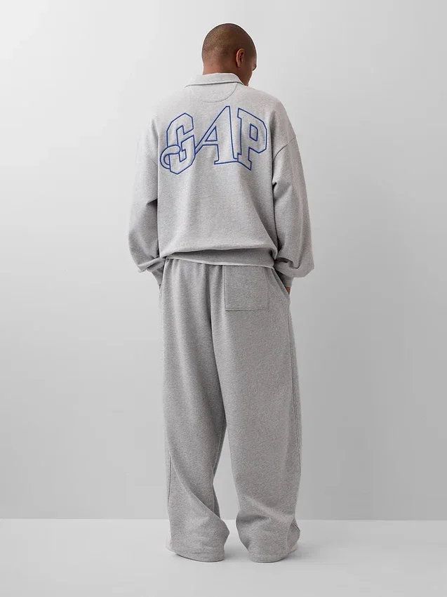 GAP × Awake Ny – gruby sweter oversize z zamkiem do jednej czwartej długości