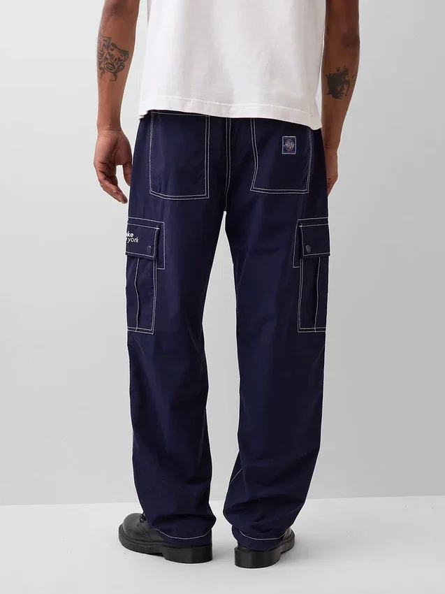 GAP × Awake Ny – luźne spodnie dresowe typu cargo