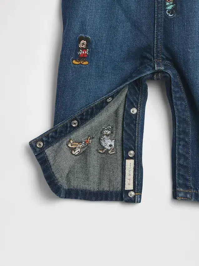GAP × Disney Baby – dżinsowe kombinezony