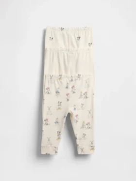 GAP × Disney Baby – spodnie z bawełny organicznej zakładane przez głowę (zestaw 3 szt.)