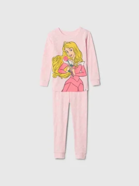 GAP × Disney Baby – zestaw piżamowy „Księżniczka” z organicznej bawełny szczotkowanej