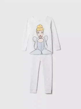 GAP × Disney Baby – zestaw piżamowy „Księżniczka” z organicznej bawełny szczotkowanej