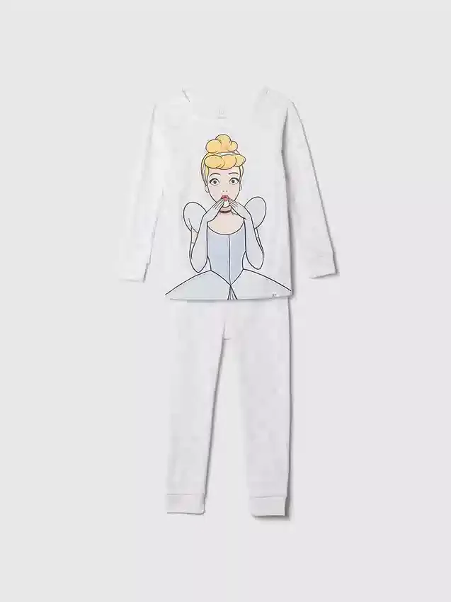 GAP × Disney Baby – zestaw piżamowy „Księżniczka” z organicznej bawełny szczotkowanej