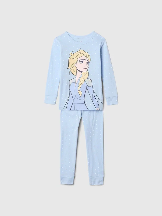 GAP × Disney Baby – zestaw piżamowy „Księżniczka” z organicznej bawełny szczotkowanej