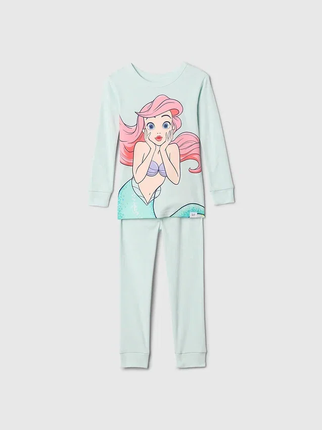 GAP × Disney Baby – zestaw piżamowy „Księżniczka” z organicznej bawełny szczotkowanej