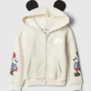 GAP × Disney Bluz z kapturem Vintagesoft 3D dla Niemowląt i Maluchów
