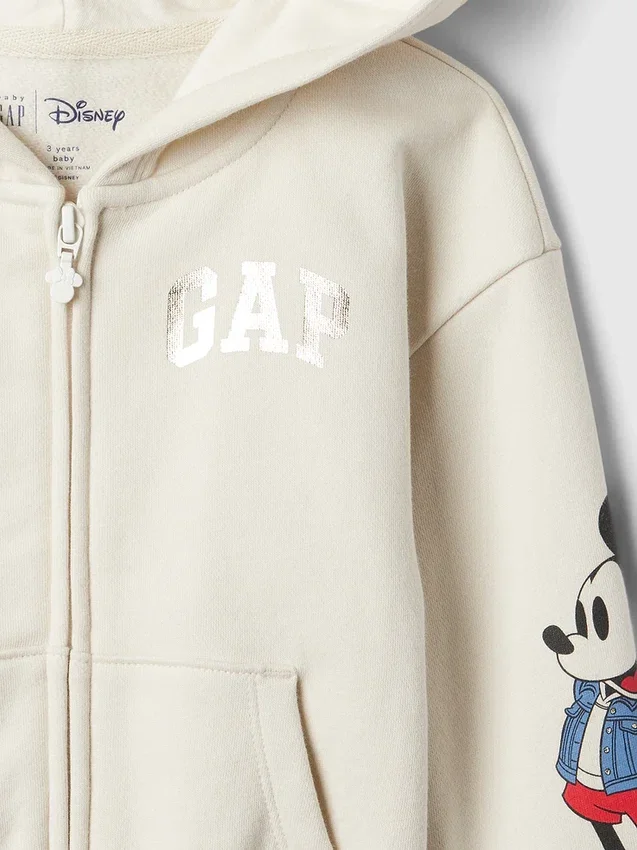 GAP × Disney Bluz z kapturem Vintagesoft 3D dla Niemowląt i Maluchów