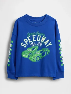 Gap × Disney – koszulka z nadrukami dla niemowląt i Maluchów z motywem „Cars”