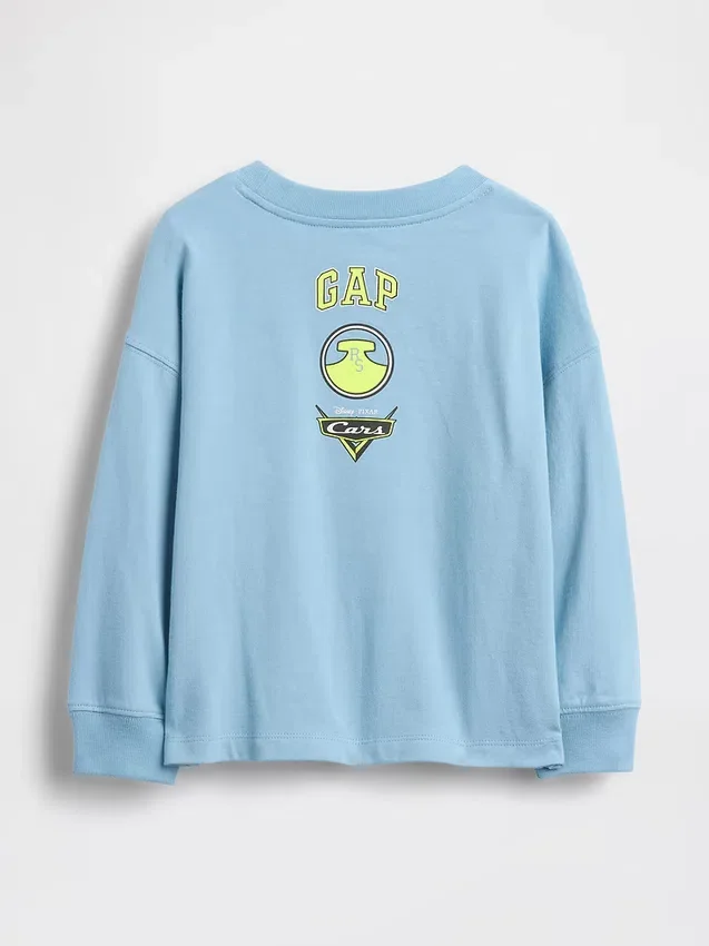 Gap × Disney – koszulka z nadrukami dla niemowląt i Maluchów z motywem „Cars”