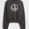 GAP × Disney „Miasteczko Halloween” Tima Burtona – gruba bluza z nadrukiem czaszek