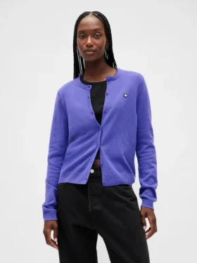 GAP × Disney „Miasteczko Halloween” Tima Burtona – kardigan z motywem czaszek z dzianiny CashSoft