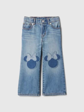 Gap × Disney Niemowlęta i Maluchy – Jeansy Stride z Minnie Mouse