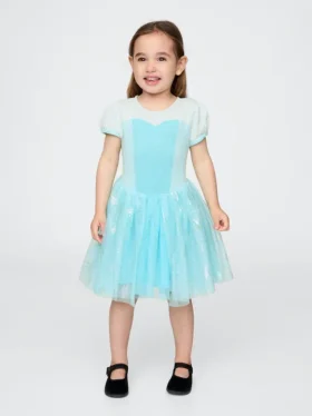 GAP × Disney Niemowlęta i Maluchy Sukienka z tiulu z księżniczką Elsą
