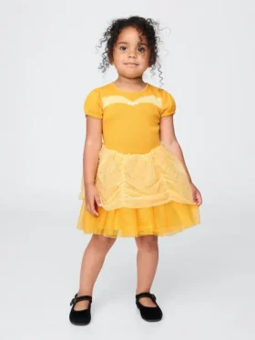 Gap × Disney Niemowlęta i Maluchy Sukienka z tiulu z motywem księżniczki Belle