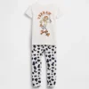 GAP × Disney Niemowlęta i Maluchy – zestaw piżamy z organicznej szczotkowanej bawełny