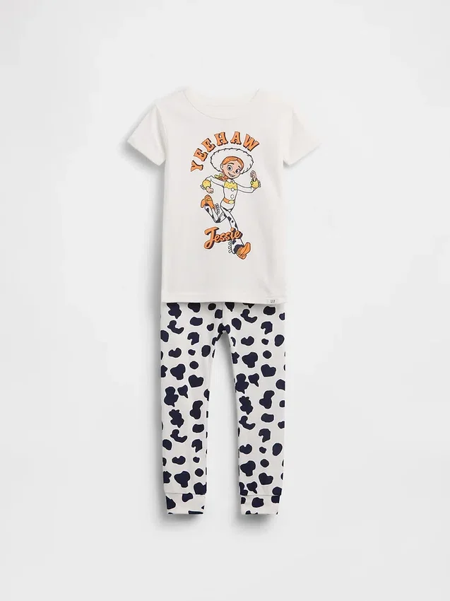 GAP × Disney Niemowlęta i Maluchy – zestaw piżamy z organicznej szczotkowanej bawełny