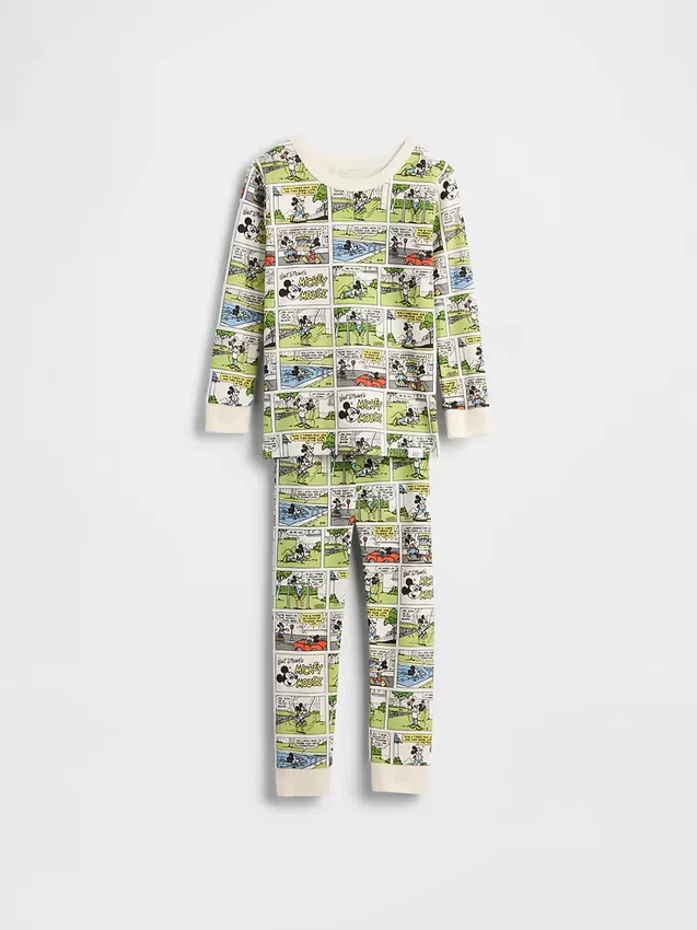GAP × Disney Niemowlęta i Maluchy – zestaw piżamy z organicznej szczotkowanej bawełny