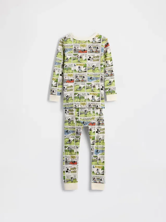 GAP × Disney Niemowlęta i Maluchy – zestaw piżamy z organicznej szczotkowanej bawełny