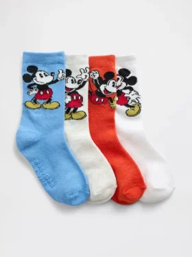 GAP × Disney – skarpetki dla małych dzieci z Myszką Miki (pakiet 4 par)