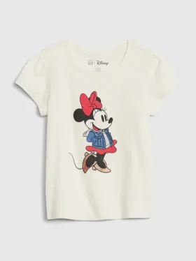 Gap × Disney – T-shirt z nadrukiem Minnie Mouse dla Niemowląt i Maluchów