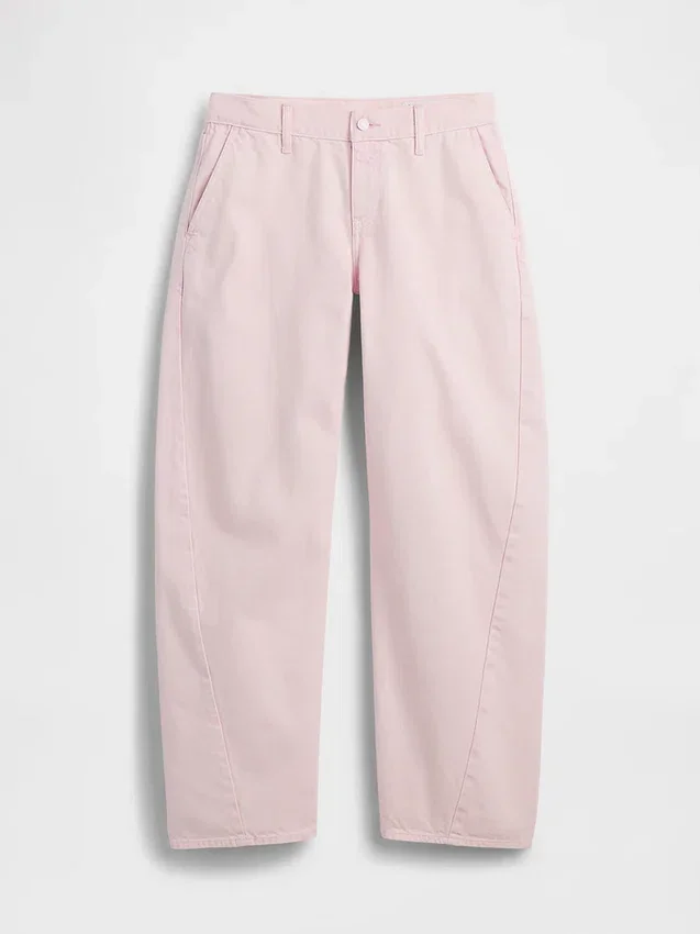 Gap × Hfr Różowe dżinsy typu baggy o niskim stanie z kolekcji Nicole Benefield