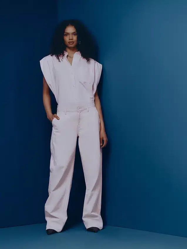 Gap × Hfr Różowe dżinsy typu baggy o niskim stanie z kolekcji Nicole Benefield
