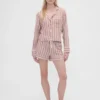Gap × Summer Fridays Flanelowe szorty bokserki w paski