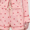 Gap × Summer Fridays Flanelowe szorty piżamowe z motywem serc