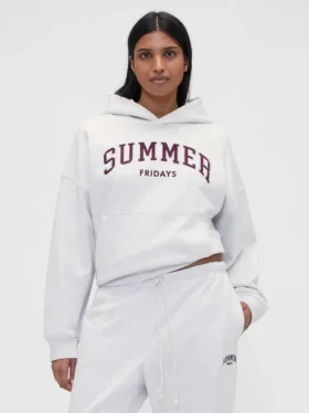 Gap × Summer Fridays – gruba bluza z kapturem w stylu oversize z logo