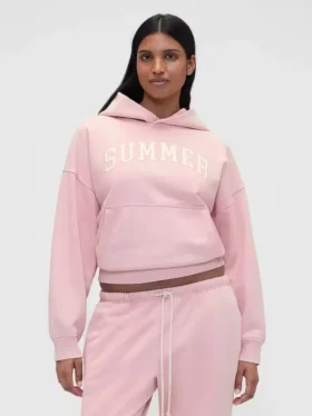Gap × Summer Fridays – gruba bluza z kapturem w stylu oversize z logo