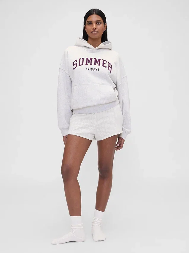 Gap × Summer Fridays – gruba bluza z kapturem w stylu oversize z logo