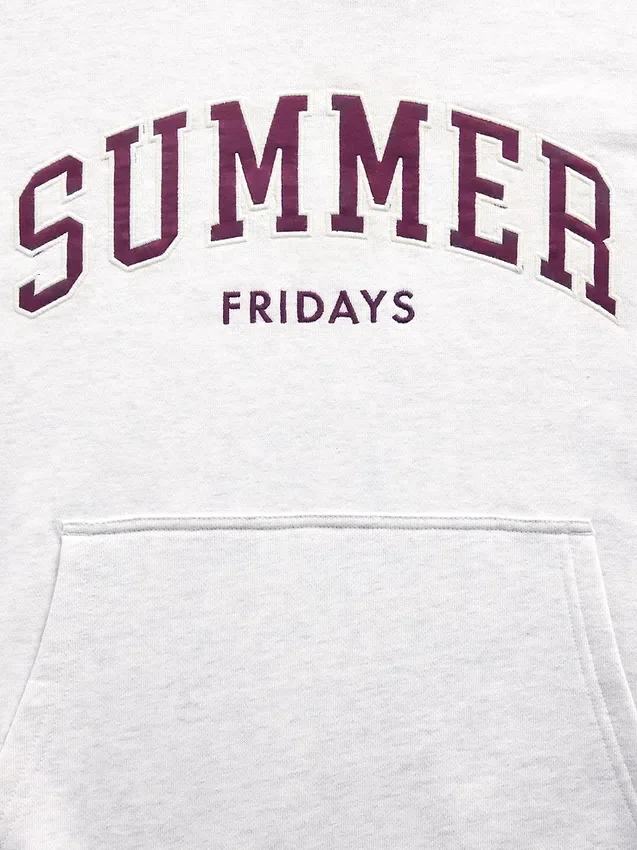 Gap × Summer Fridays – gruba bluza z kapturem w stylu oversize z logo