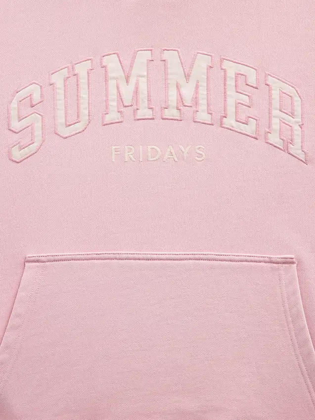Gap × Summer Fridays – gruba bluza z kapturem w stylu oversize z logo